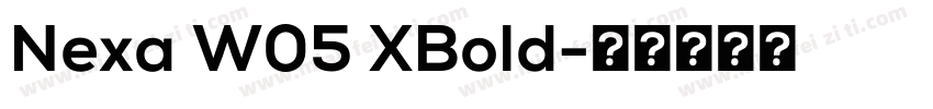 Nexa W05 XBold字体转换